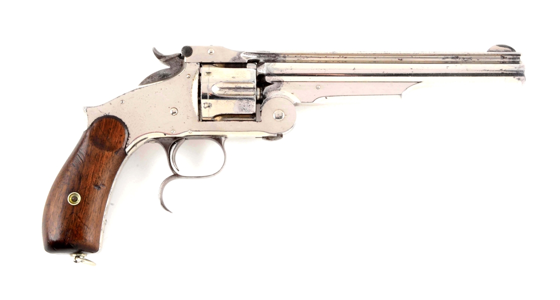 (A) S&W MODEL 3 RUSSIAN 2ND MODEL SINGLE ACTION REVOLVER.