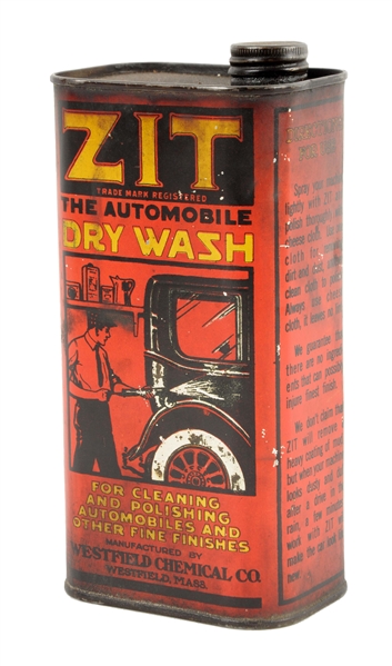 ZIT AUTOMOBILE DRY WASH POLISH CAN.