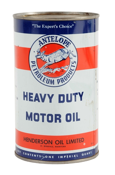 ANTELOPE PRODUCTS IMPERIAL MOTOR OIL QUART.