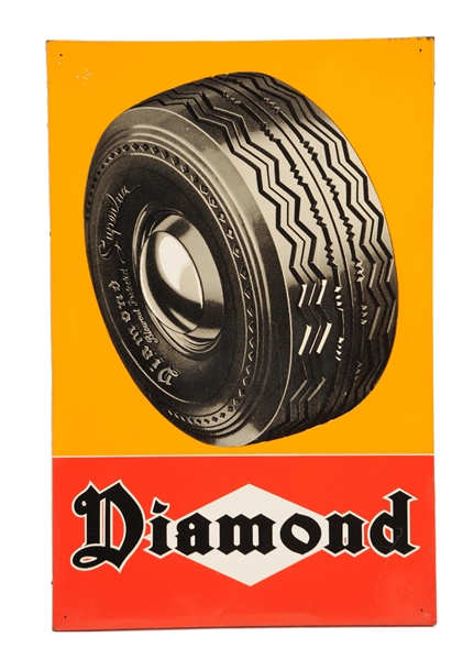 DIAMOND (TIRES) METAL SIGN.