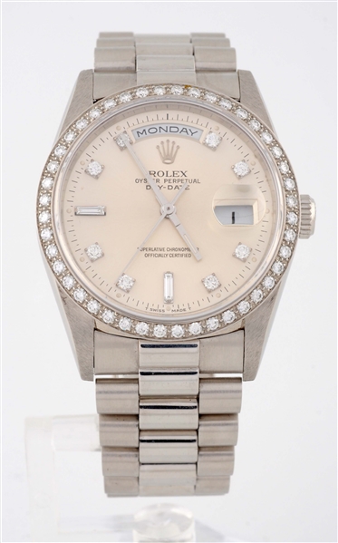 ROLEX DAY-DATE IN WHITE GOLD