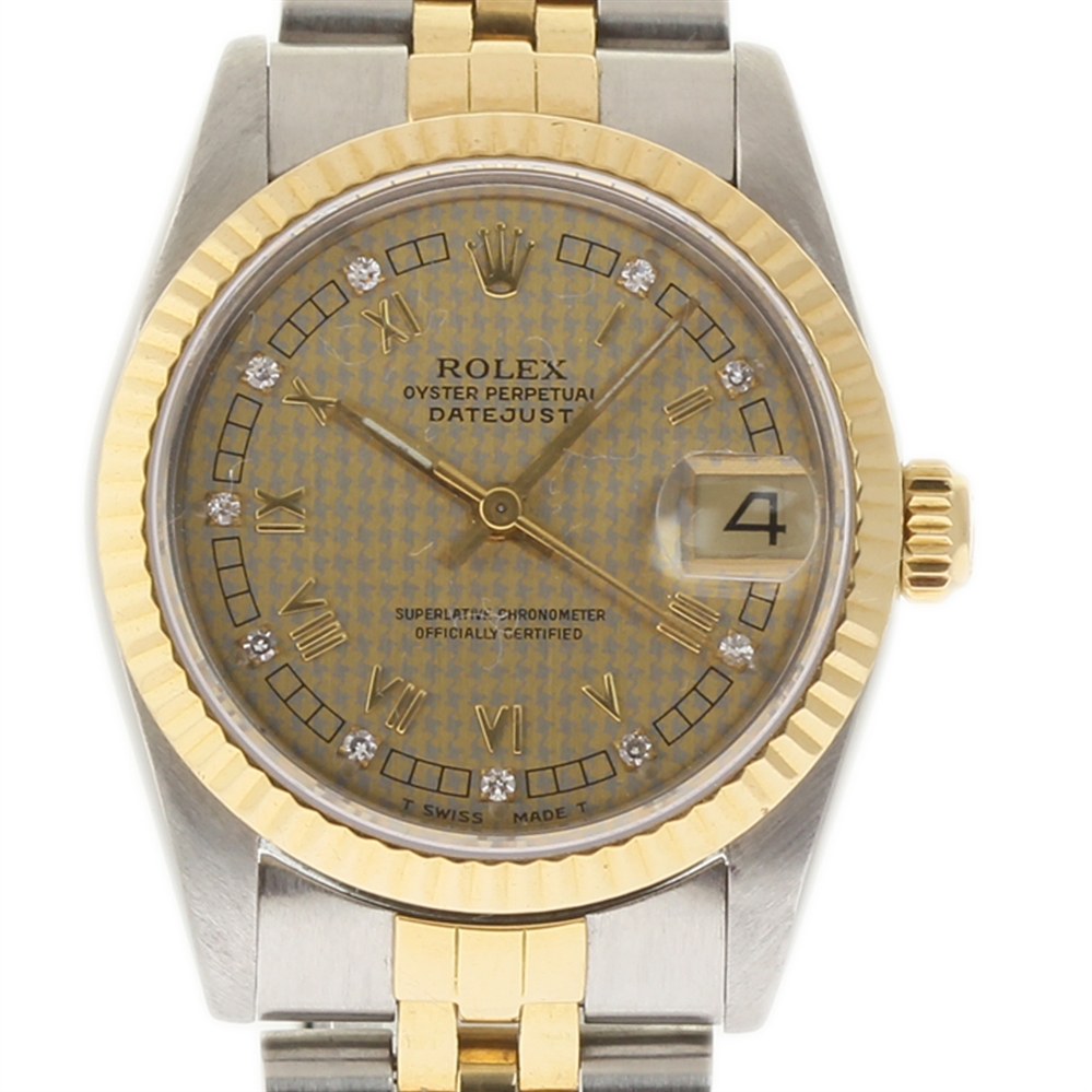 ROLEX DATEJUST WITH DIAMOND DIAL