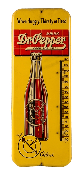 1940S DR. PEPPER THERMOMETER. 