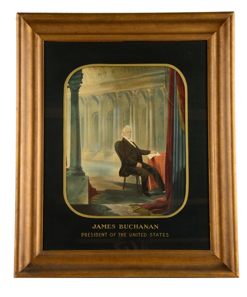 PORTRAIT OF PRESIDENT JAMES BUCHANAN.