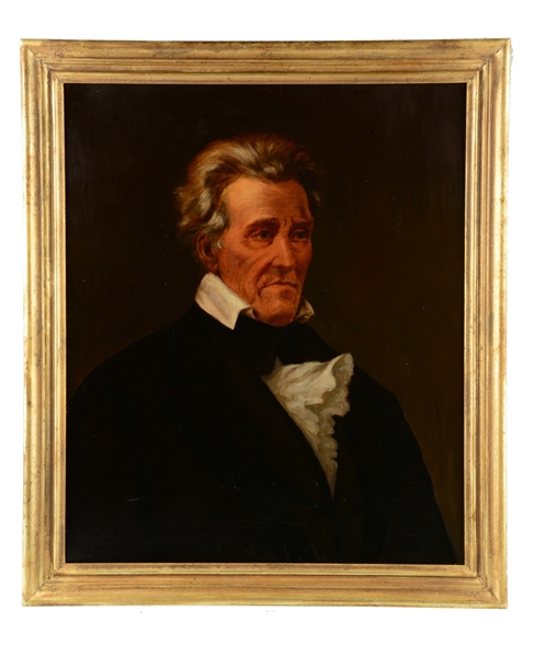 PORTRAIT OF PRESIDENT ANDREW JACKSON.