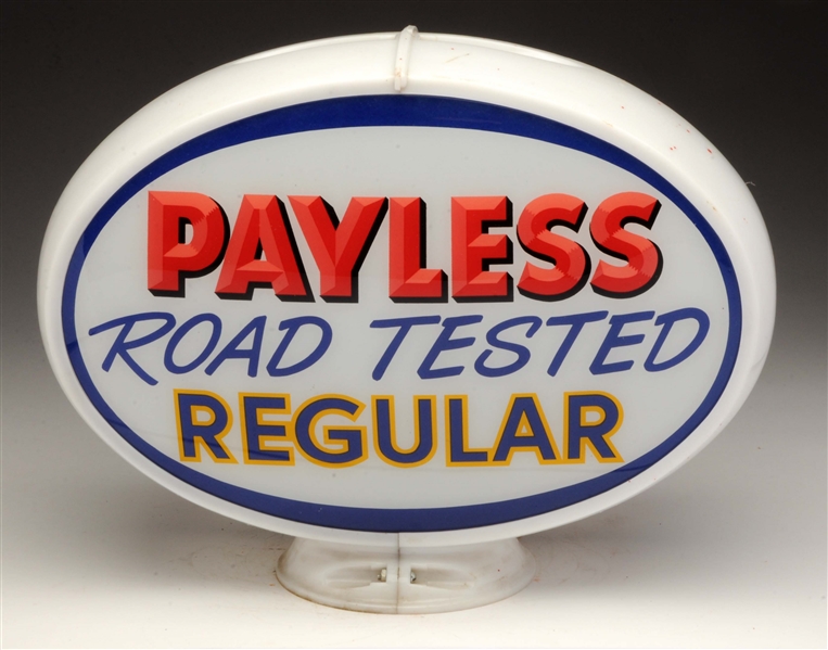 PAYLESS ROAD TESTED REGULAR OVAL GLOBE SINGLE LENS.