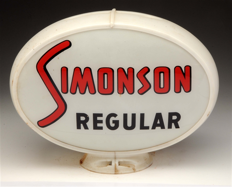 SIMONSON REGULAR OVAL GLOBE LENSES.