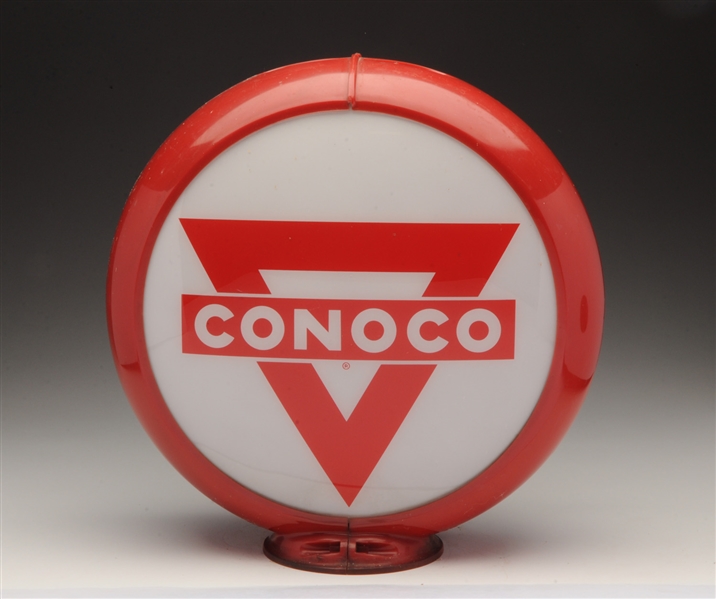 CONOCO W/ LOGO 13-1/2" GLOBE LENSES.