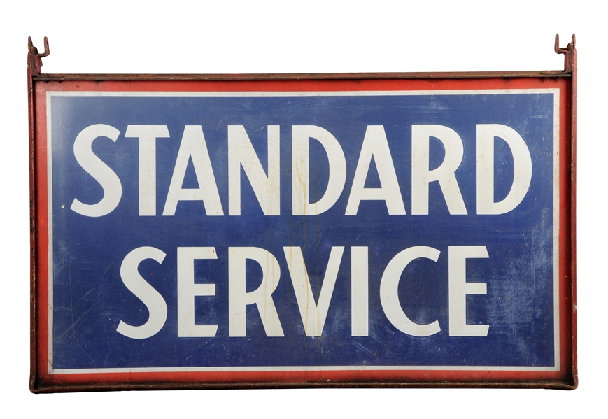 STANDARD SERVICE IDENTIFICATION PORCELAIN SIGN.