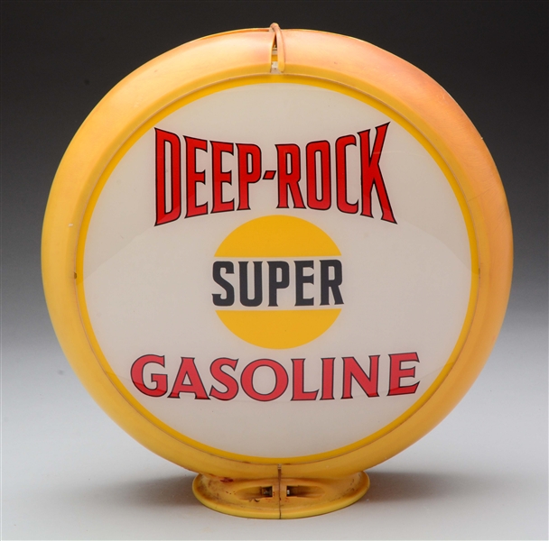 DEEP ROCK SUPER GASOLINE 13-1/2" GLOBE LENSES.