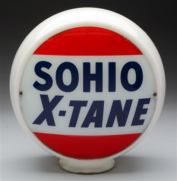 SOHIO X-TANE 13-1/2" GLOBE LENSES.