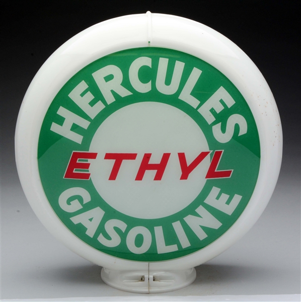 HERCULES ETHYL GASOLINE 13-1/2" GLOBE LENSES,
