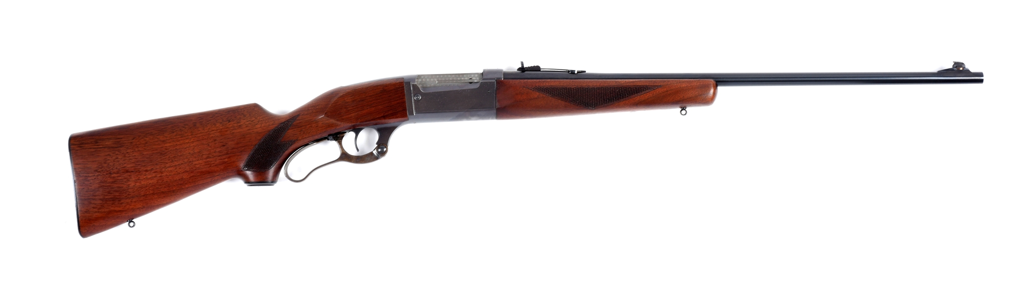 (C) NEAR NEW SAVAGE MODEL 99R LEVER ACTION RIFLE. 