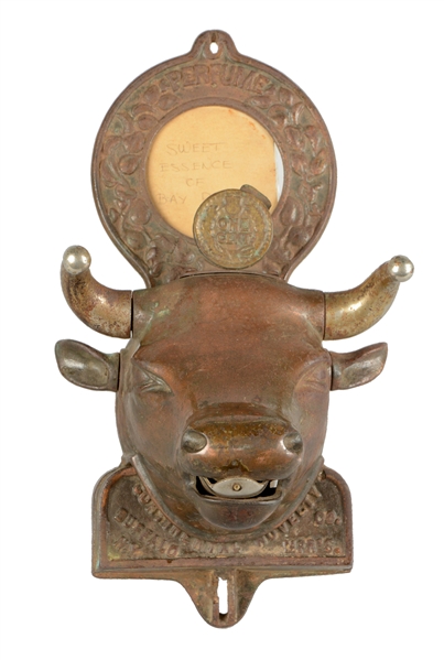 1¢ CONTINENTAL NOVELTY BULLS HEAD PERFUME DISPENSER.