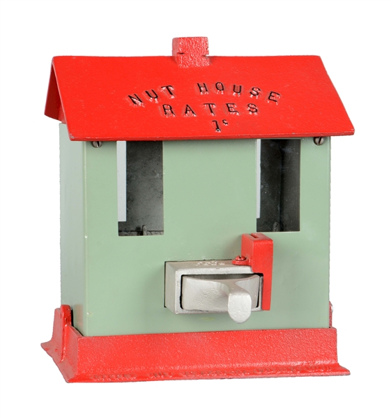 1¢ LITTLE NUT VENDOR CO. NUT HOUSE VENDING MACHINE. 