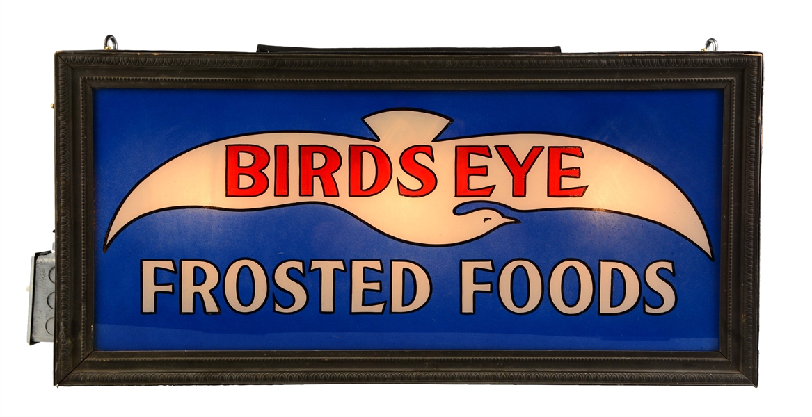 BIRDS EYE FROSTED FOODS LIGHTED SIGN.