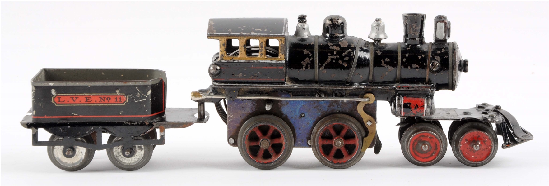 EARLY IVES NO. 25 PRE-WAR O-GAUGE ENGINE & TENDER.