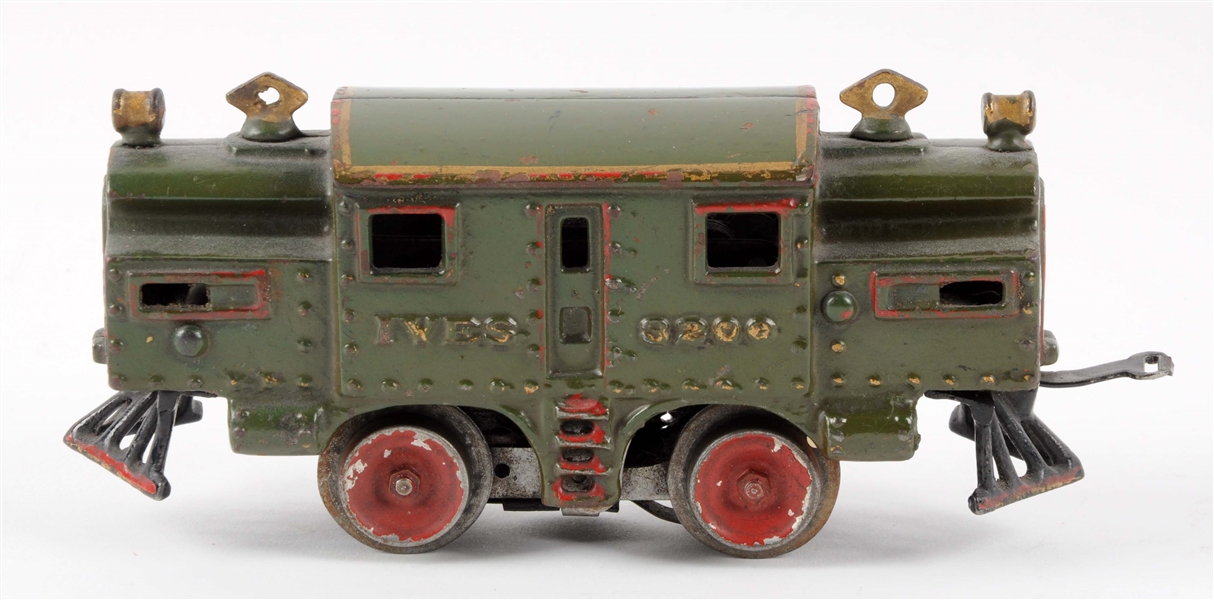 EARLY IVES NO. 3200 PRE-WAR CAST O-GAUGE ENGINE.