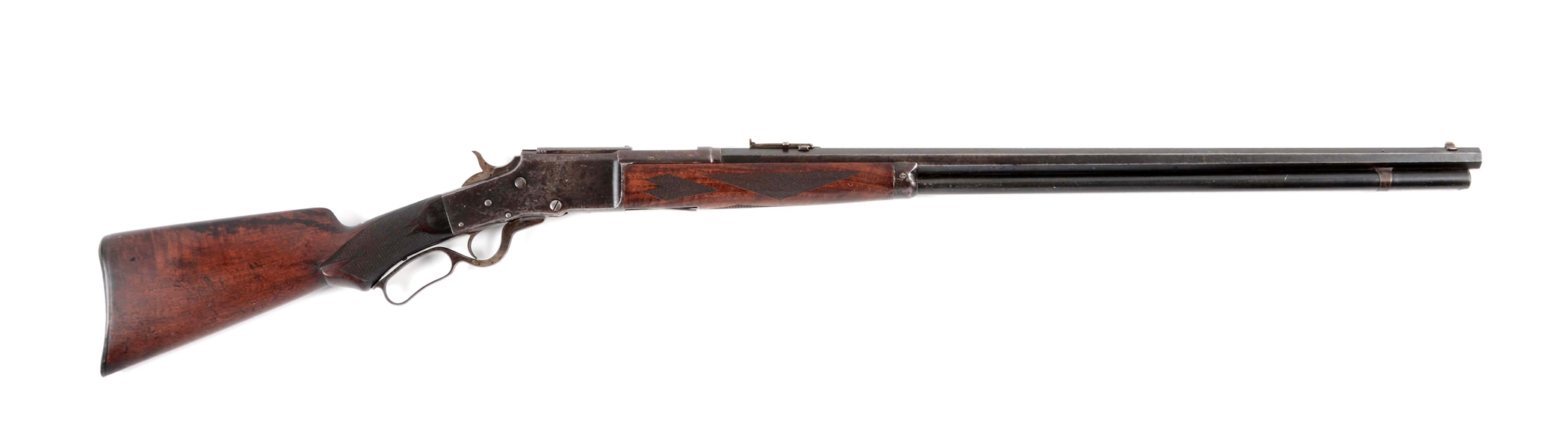(A^) DELUXE LARGE FRAME BULLARD LEVER ACTION RIFLE.