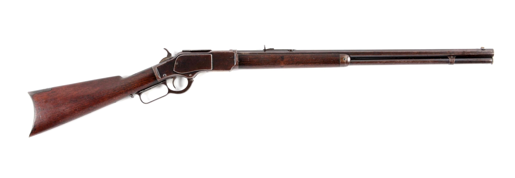 (A) WINCHESTER MODEL 1873 .22 CALIBER LEVER ACTION RIFLE.