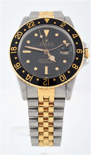 ROLEX TWO TONE GMT MASTER WITH JUBILEE BRACELET 