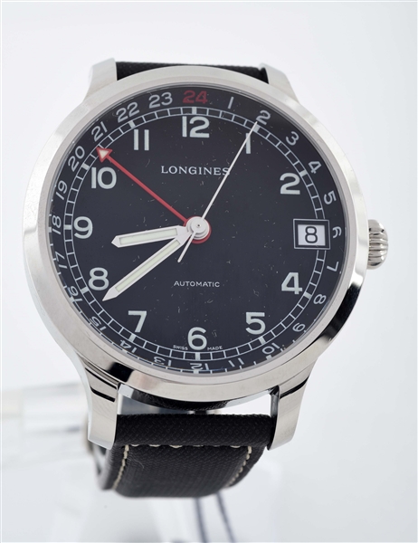 LONGINES HERITAGE MILITARY 1938 STRAP WATCH IN STAINLESS STEEL