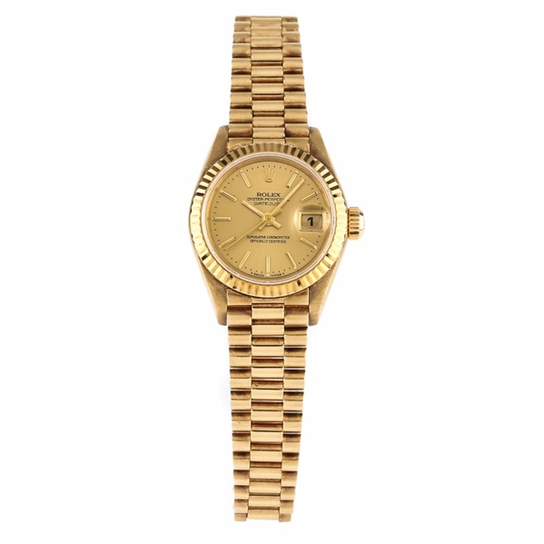ROLEX YELLOW GOLD OYSTER PERPETUAL DATEJUST 69178.
