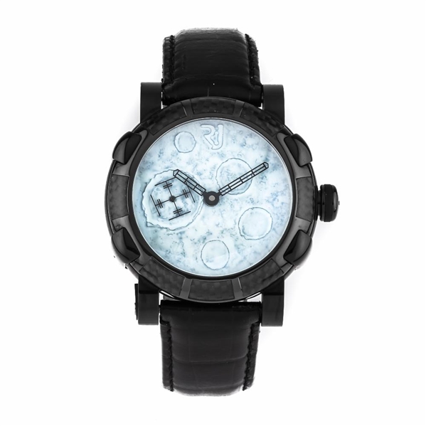 ROMAIN JEROME STAINLESS STEEL MOON DUST DNA "BLACK MOOD" LIMITED EDITION MW.FB.BBBB.00.