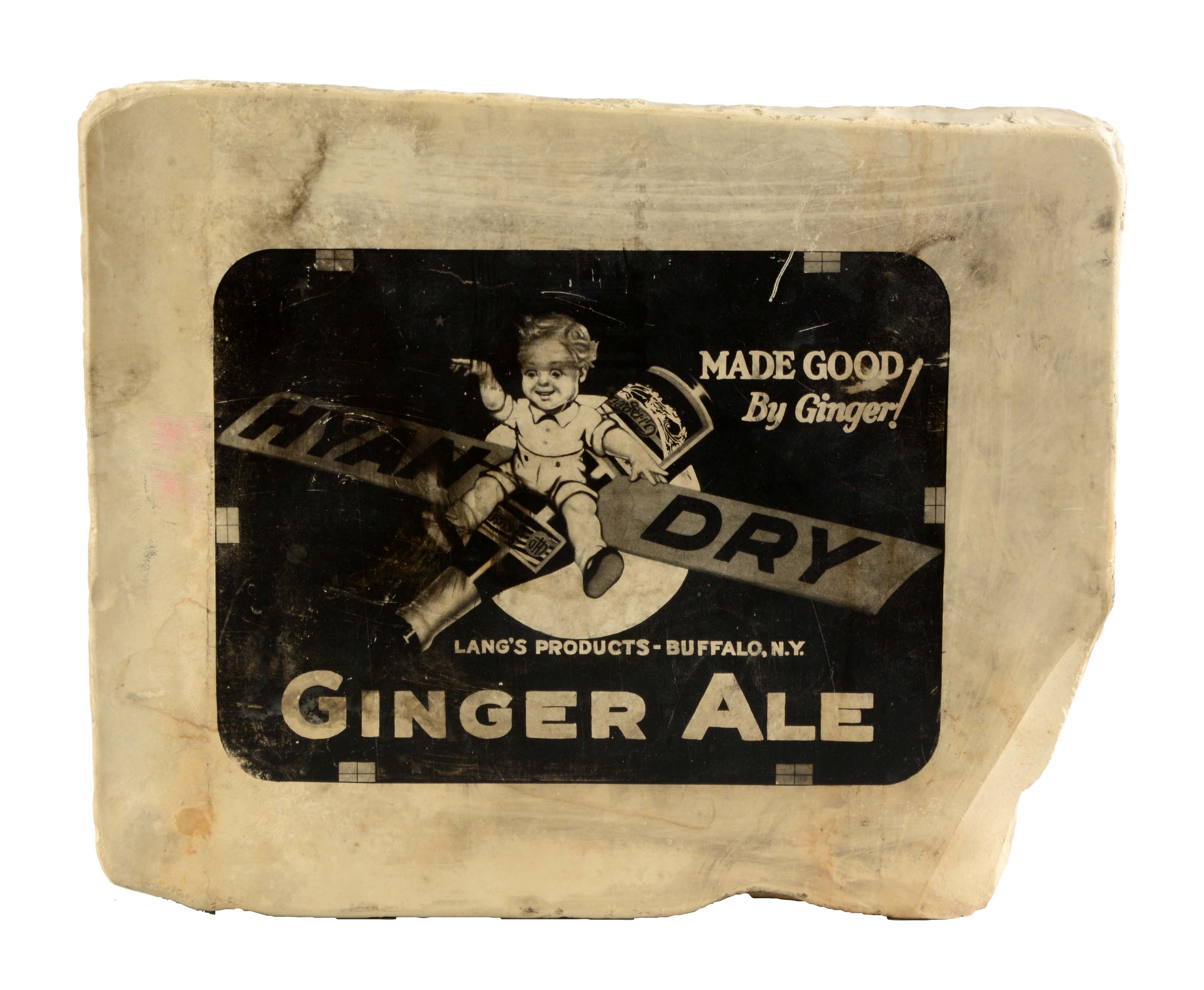 Lot Detail COCACOLA & HYAN DRY GINGER ALE LITHO STONE.