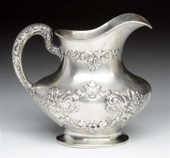 STERLING SILVER PITCHER.