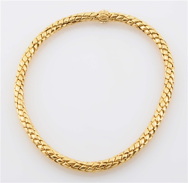 18K YELLOW GOLD NECKLACE.