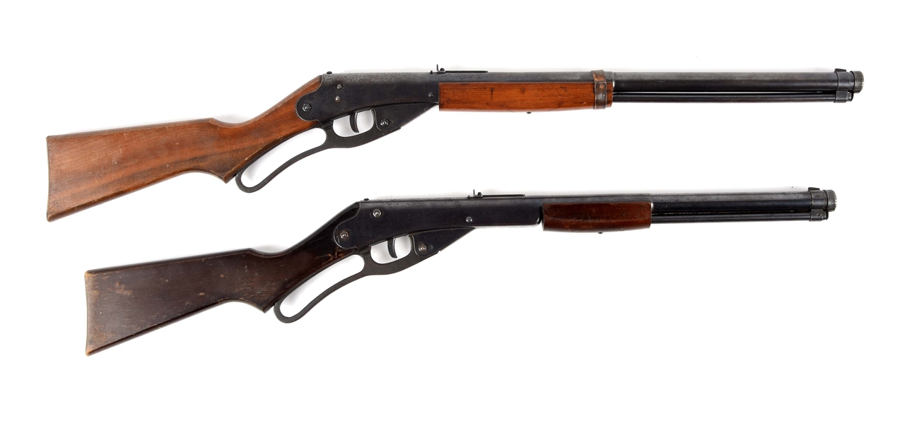 LOT OF 2 DAISY LEVER ACTION AIR RIFLES.