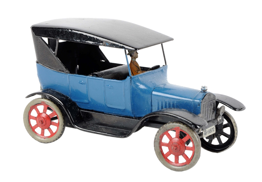 GERMAN BING TIN LITHO WIND UP AUTOMOBILE TOY. 