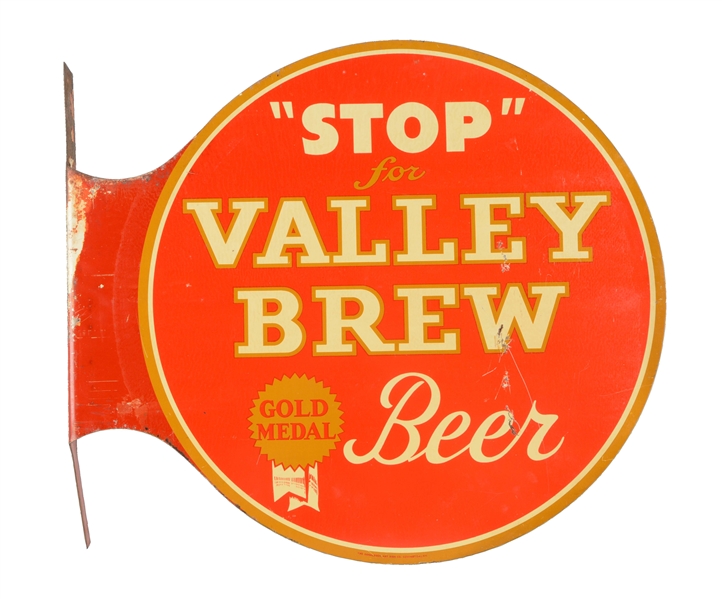 VALLEY BREW BEER FLANGE SIGN.