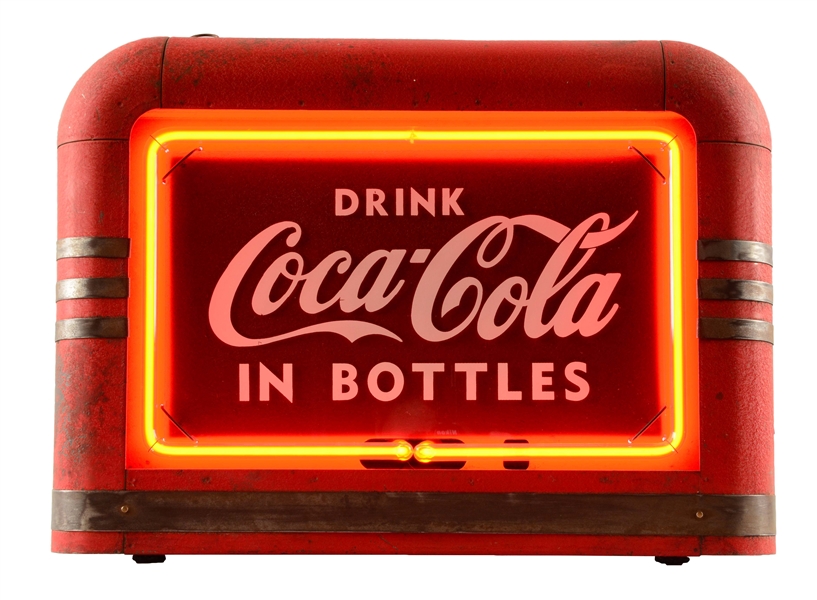 1930S COCA-COLA NEON COUNTER SIGN.