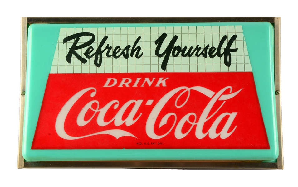 REFRESH YOURSELF COCA-COLA ELECTRIC SIGN.