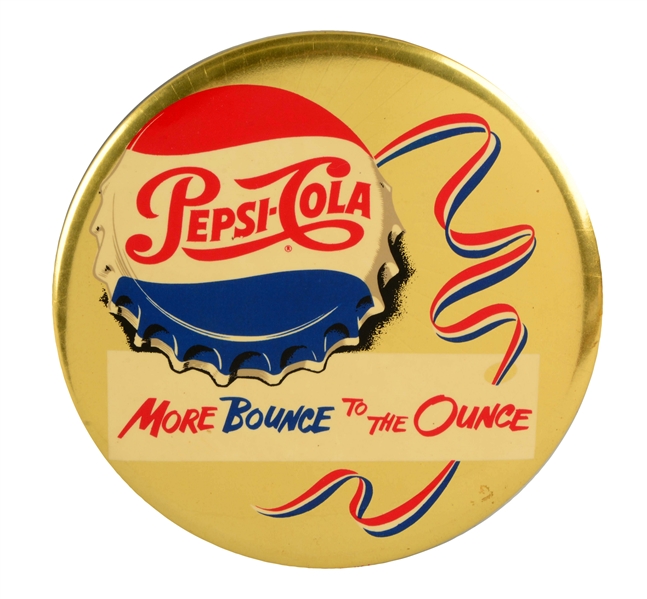 1950S PEPSI COLA CELLULOID SIGN.