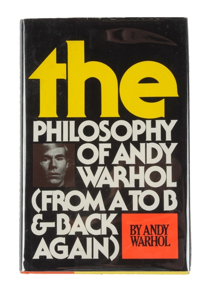 THE PHILOSOPHY OF ANDY WARHOL TEXT.
