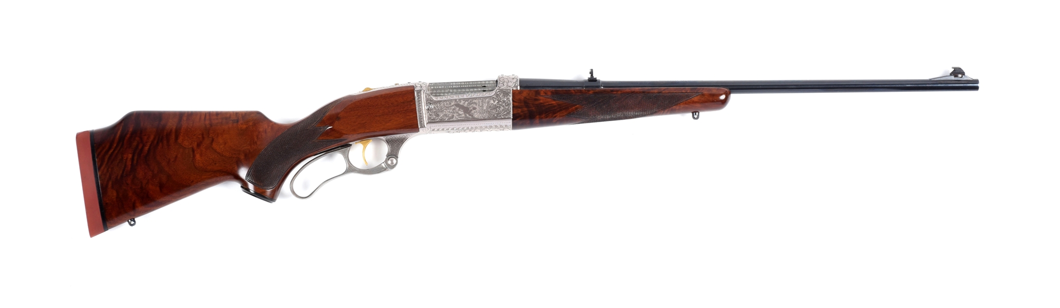 (M) DELUXE FACTORY ENGRAVED SAVAGE MODEL 99 PE LEVER ACTION RIFLE.
