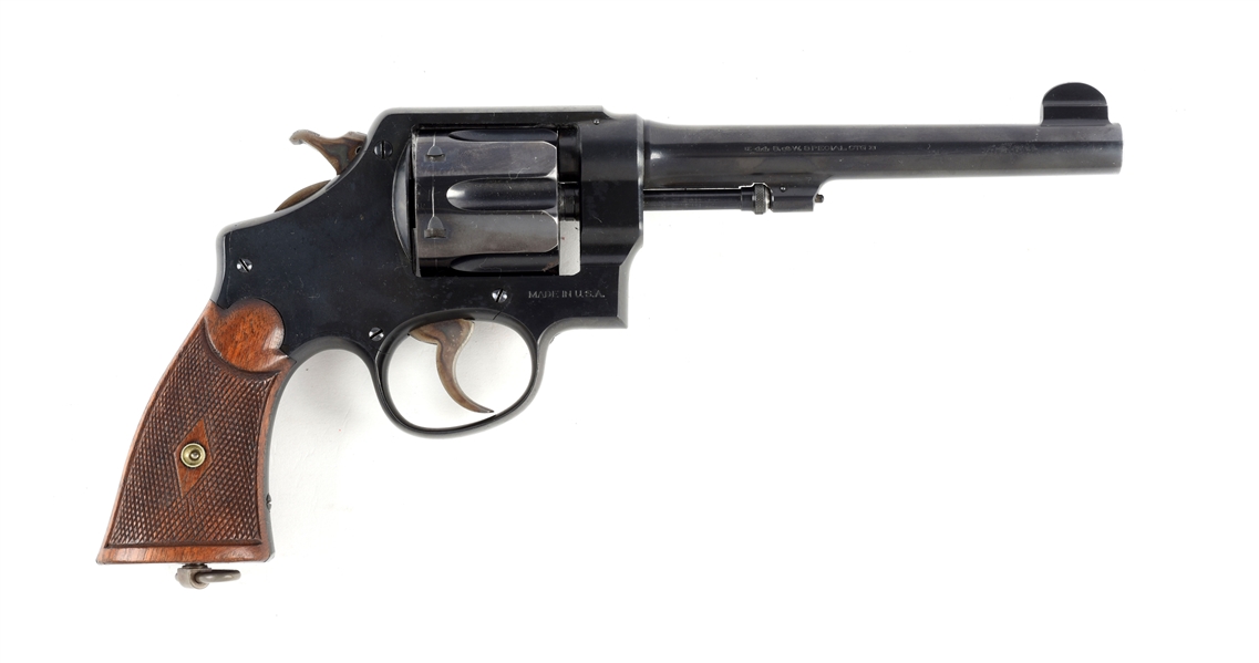 (C) S&W .44 HAND EJECTOR 2ND MODEL REVOLVER.