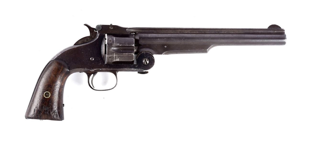 (A) S&W 2ND MODEL AMERICAN SINGLE ACTION REVOLVER.
