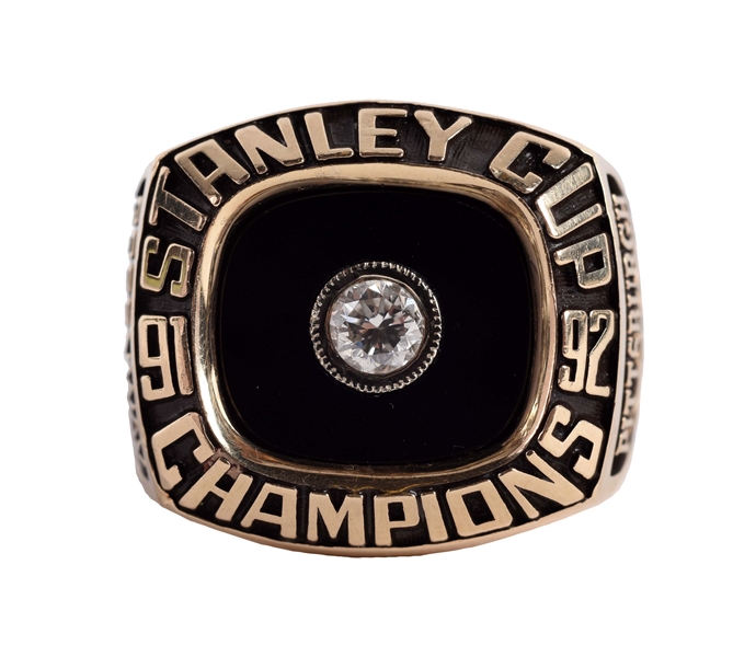 1991-1992 PITTSBURGH PENGUINS BACK TO BACK STANLEY CUP CHAMPIONS RING.