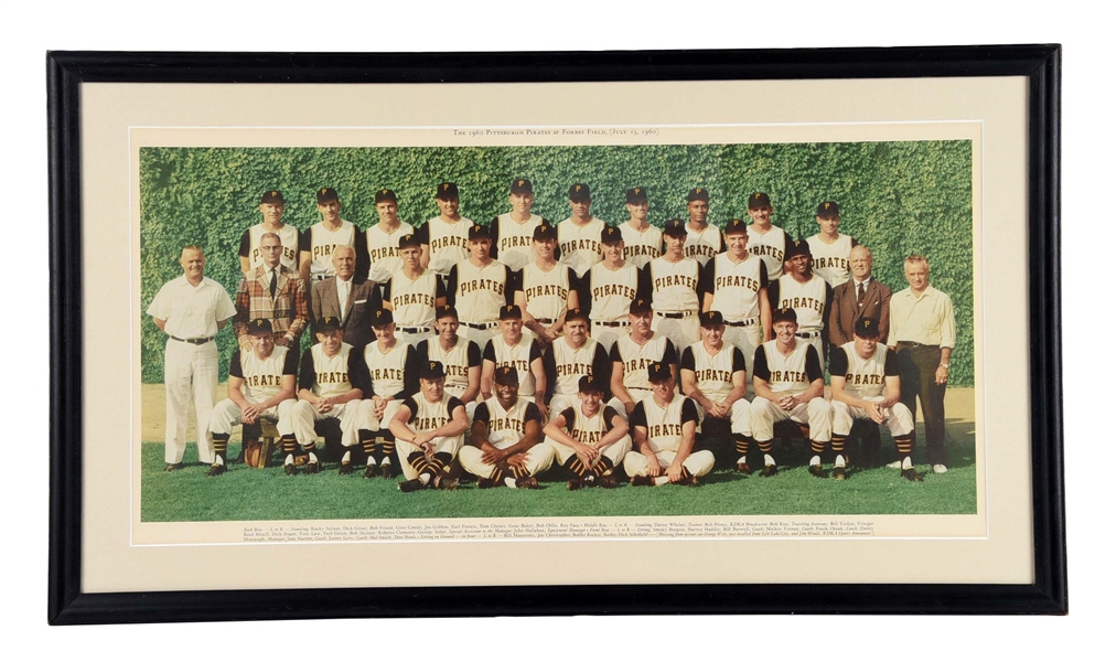 1960 UNION CITY BEER PITTSBURGH PIRATES TEAM PHOTOGRAPH.