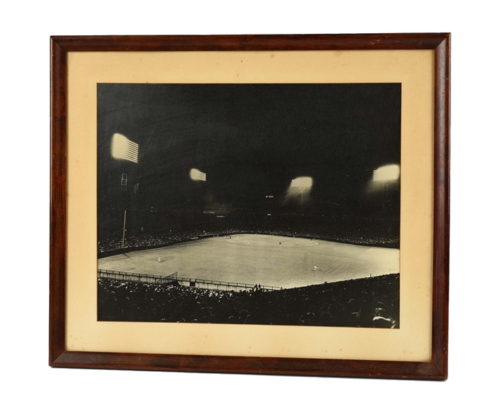 LATE 1940S LARGE FORMAT PHOTOGRAPH OF FENWAY PARK.