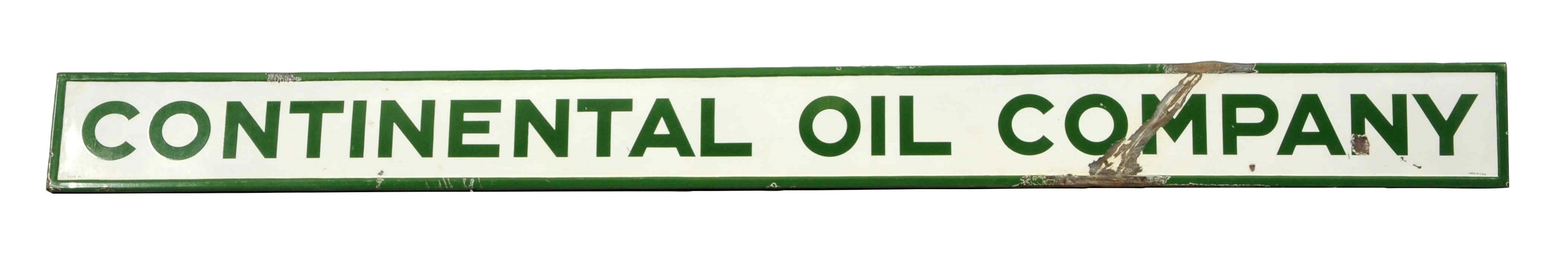CONTINENTAL OIL COMPANY PORCELAIN SIGN.