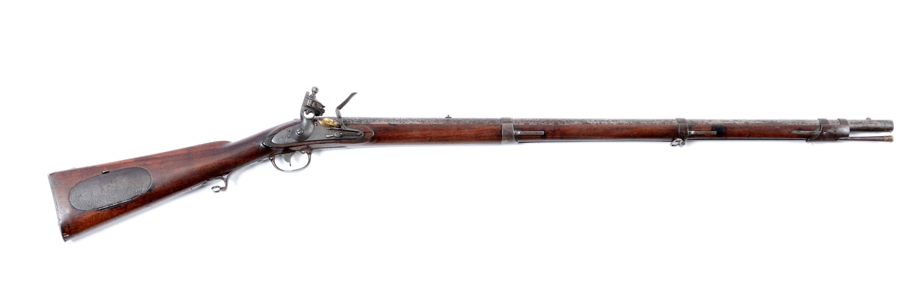 (A) U.S. MODEL 1817 FLINTLOCK "COMMON RIFLE" BY S. NORTH DATED 1824.