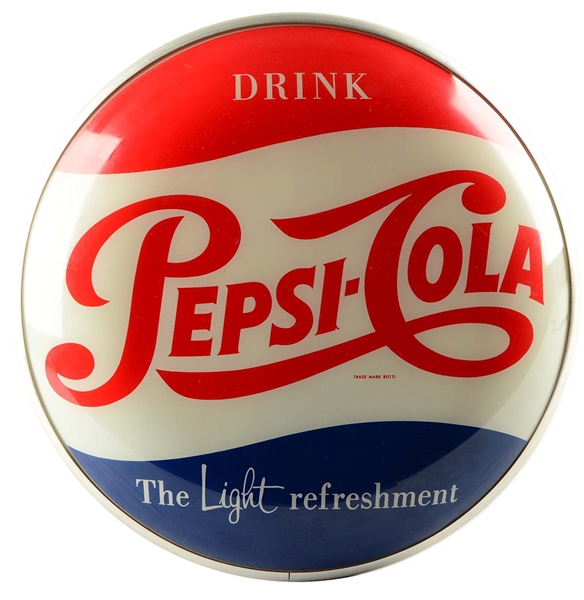 PEPSI-COLA LIGHT UP ADVERTISING SIGN.