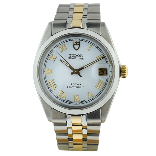 TUDOR STEEL-AND-18K-GOLD OYSTER PRINCE 9071
