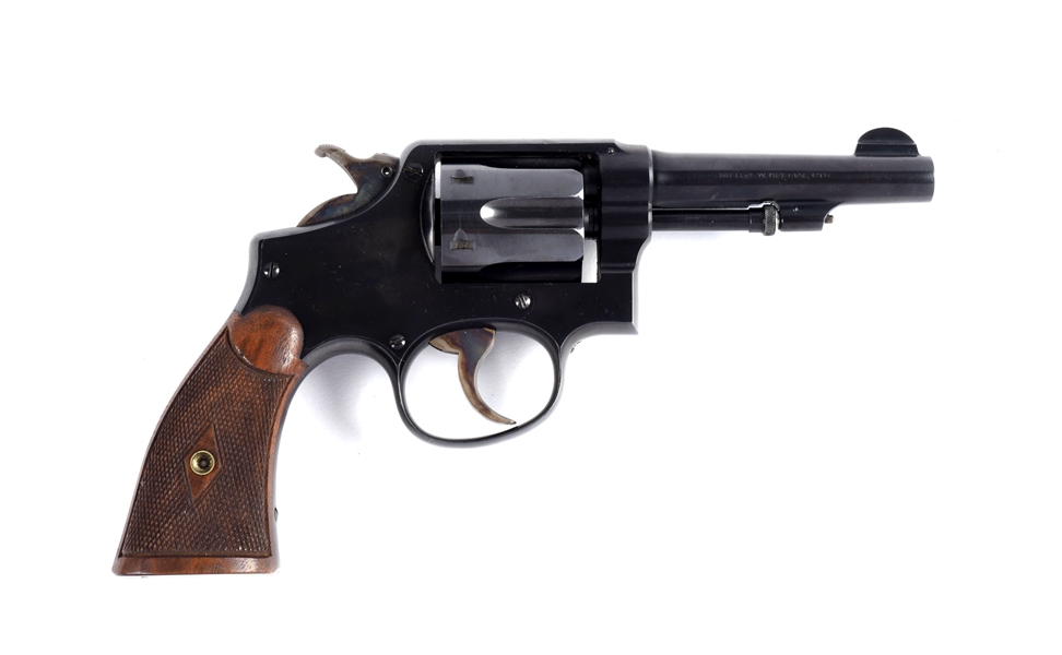 (C) BOXED S&W .38 M&P MODEL 1905 4TH CHANGE DOUBLE ACTION REVOLVER.