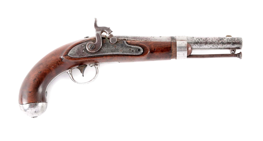(A) CONFEDERATE MARKED U.S. MODEL 1836 PERCUSSION CONVERSION PISTOL BY WATERS.